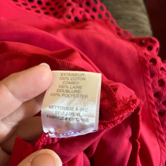 Sea New York- GUC Cotton and Wool Fit and Flare Dress. Size 4. - Picture 7 of 8